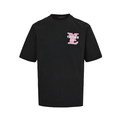 25ss front and back letter logo print short sleeves