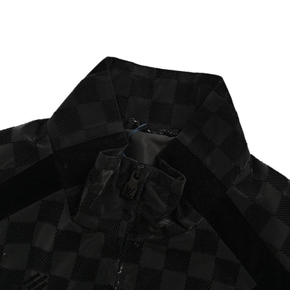 Flocked Checkerboard Jacket