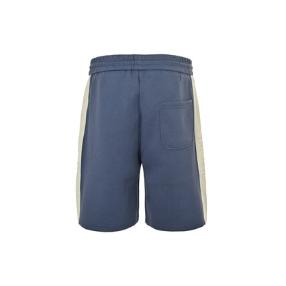25ss side contrasting color splicing logo embossed shorts