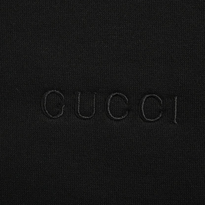 Black webbing suit hooded sweatshirt