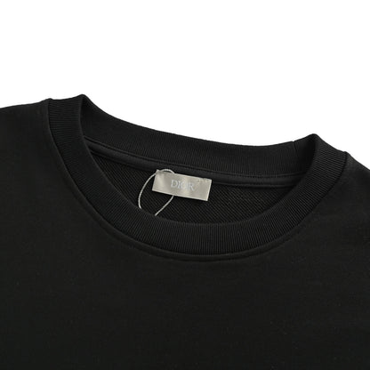25Fw monogram gradient half-length print round neck sweatshirt