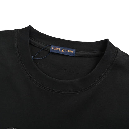 25ss silicone tri print short sleeved shirt