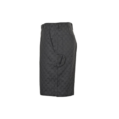 25ss full printed floral jacquard shorts set