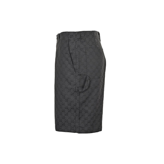 25ss full printed floral jacquard shorts set