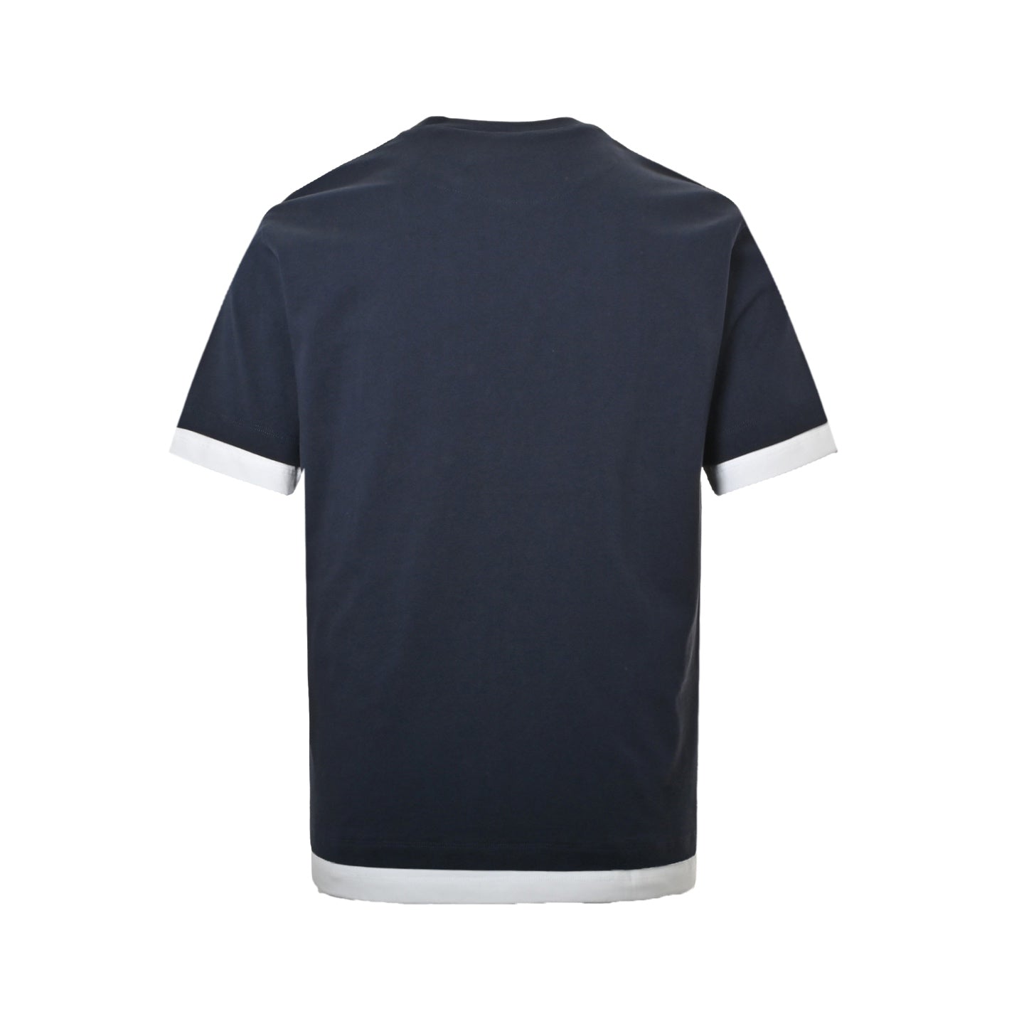 25ss fake two-piece spliced short sleeved shirt