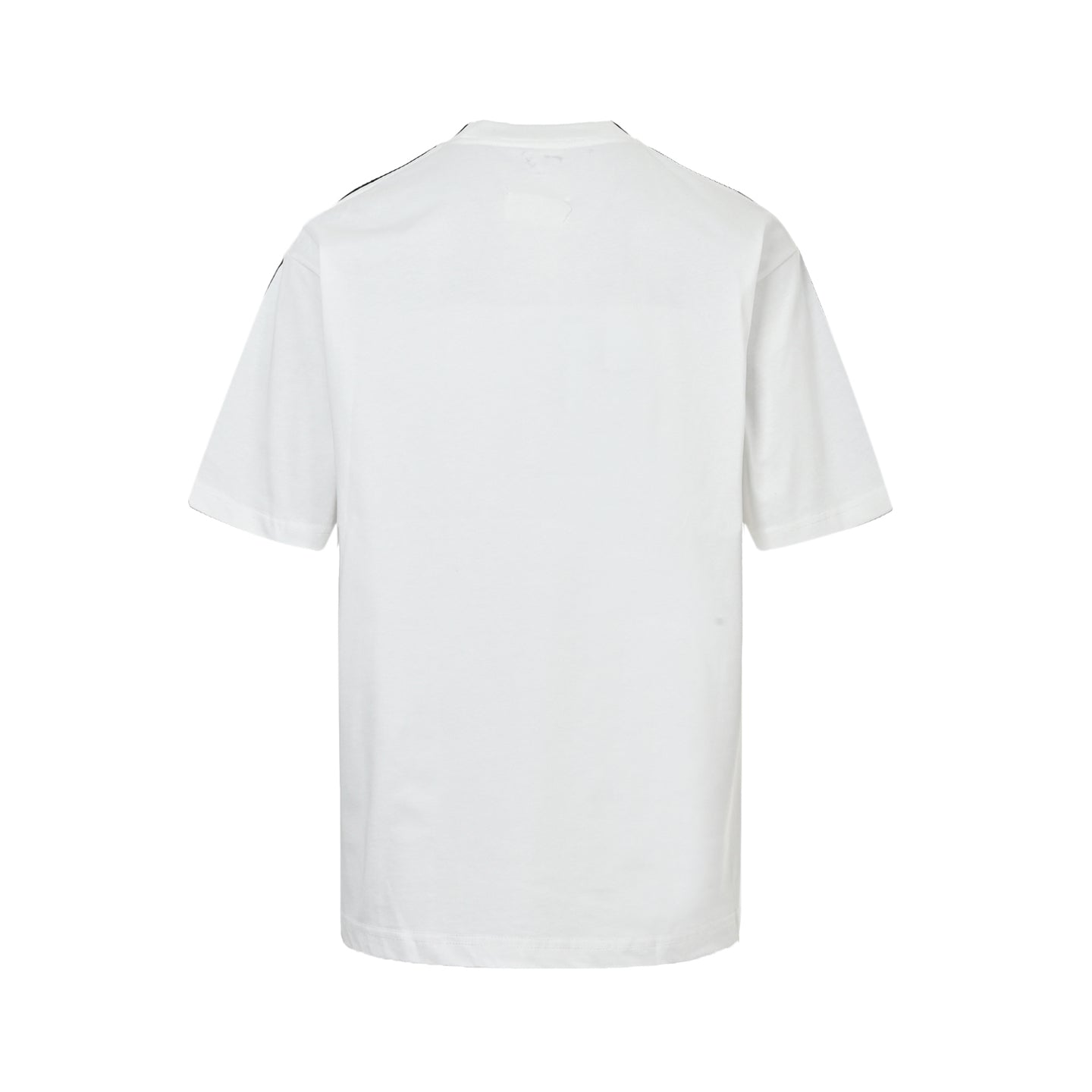 Front and back black and white double letter printed short sleeves