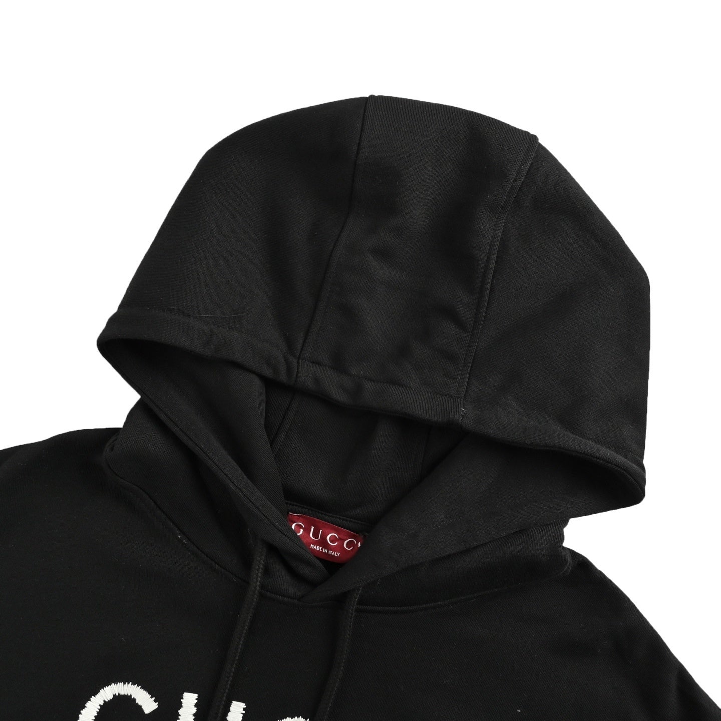 25FW Lettering embroidered hooded sweatshirt