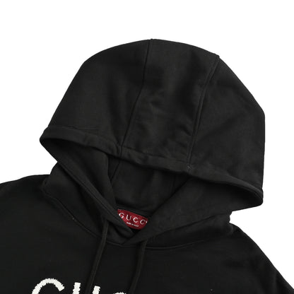 25FW Lettering embroidered hooded sweatshirt