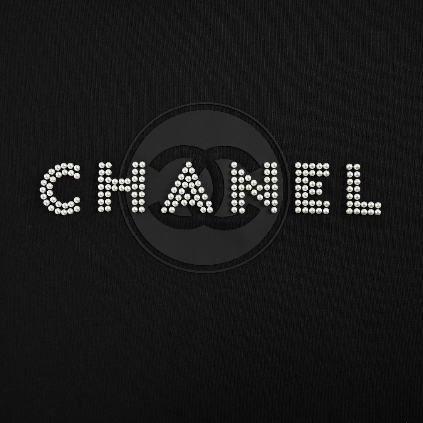 25ss pearl circle letter logo short sleeves