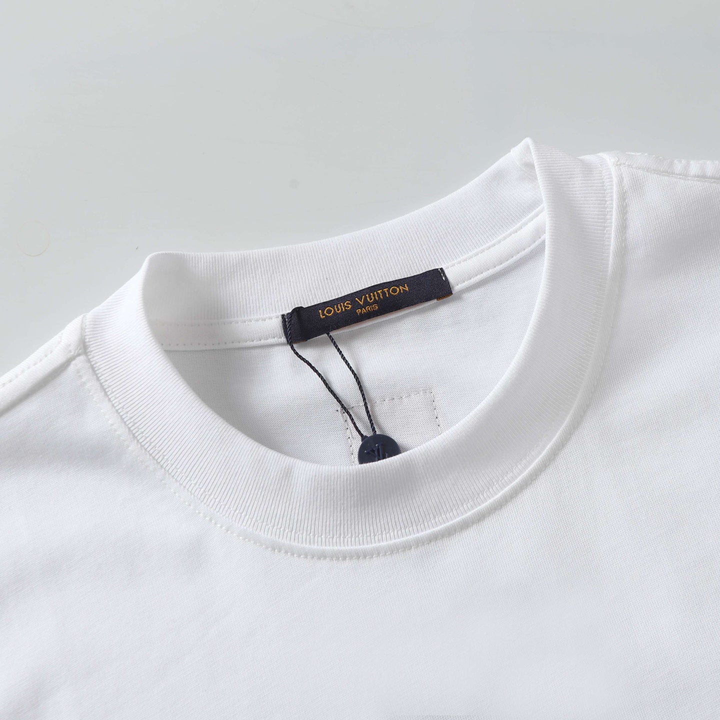 25ss Handmade bead embroidered short sleeved T-shirt