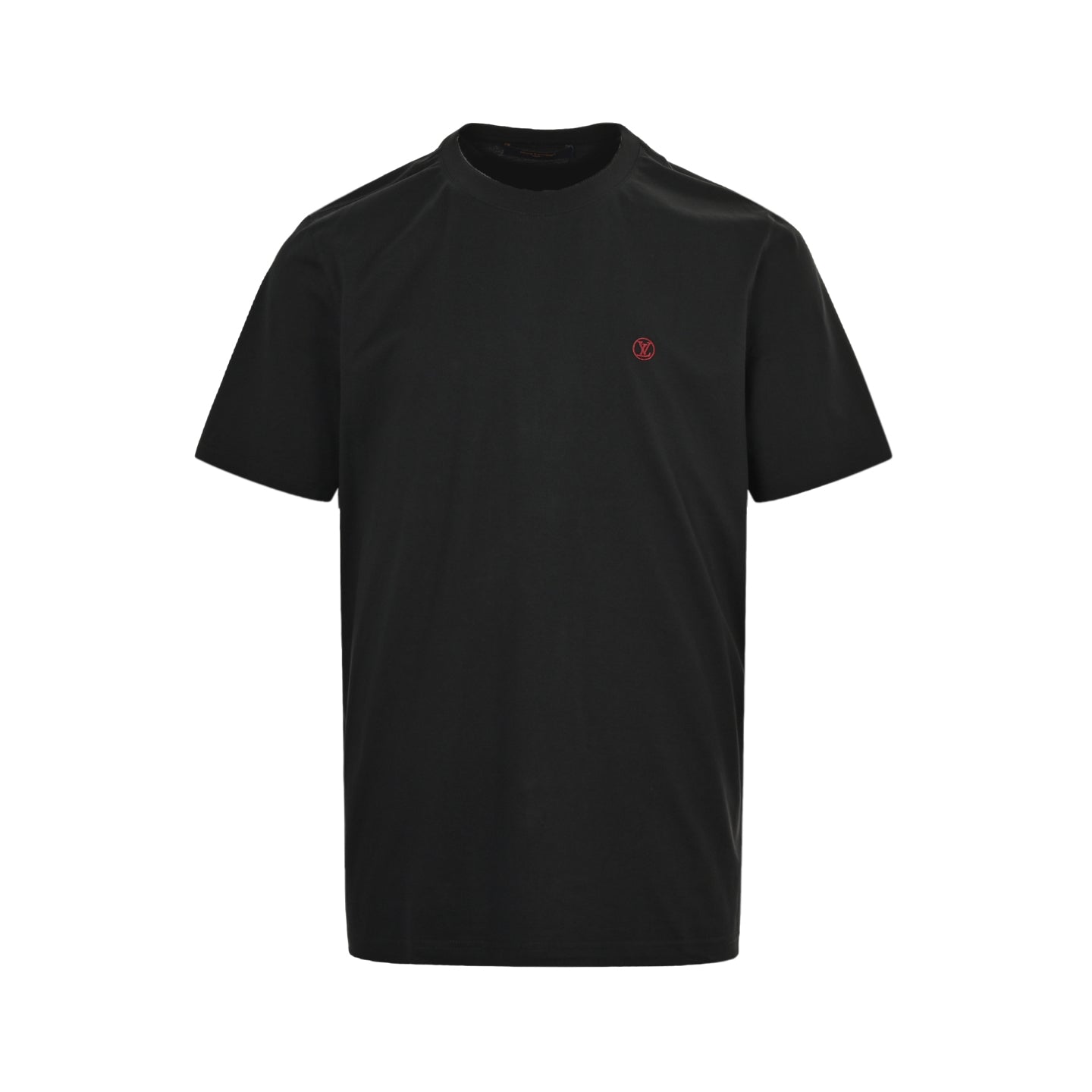 25ss red embroidered short sleeved shirt with small label