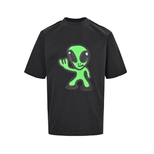25ss Dissolve Smiling Alien Short Sleeve