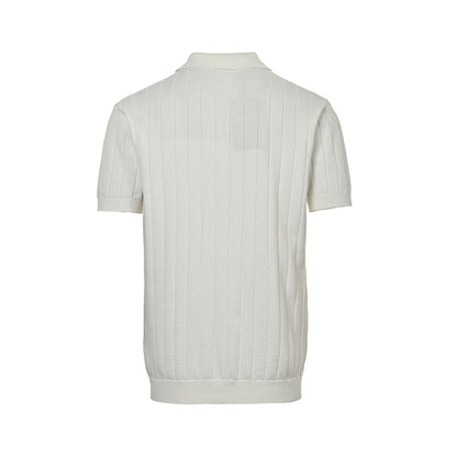 25ss Double G jacquard cable knit Polo short sleeve