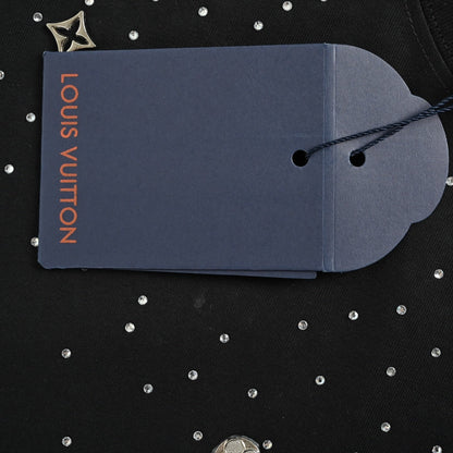 25ss Rivet Logo Starry Sky Hot Diamond Short Sleeve