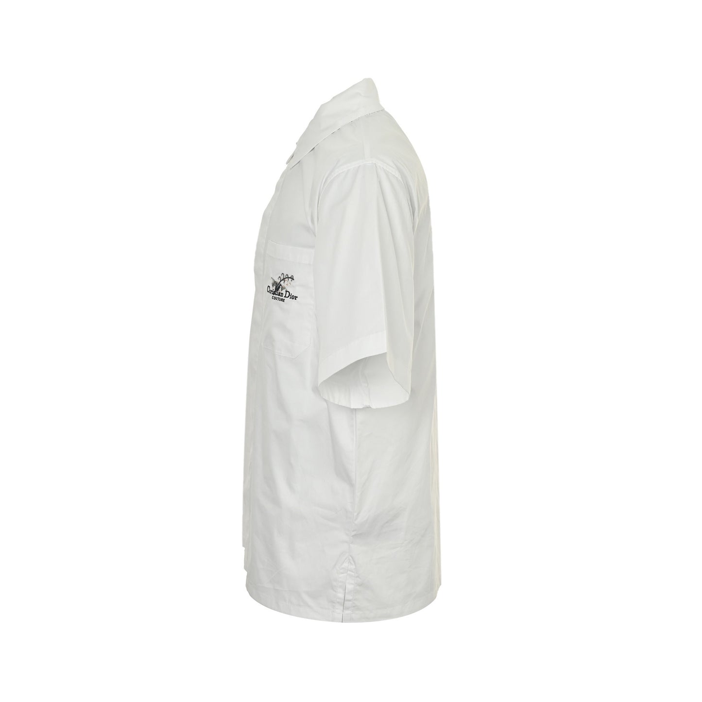 25ss lily of the valley embroidered short-sleeved shirt