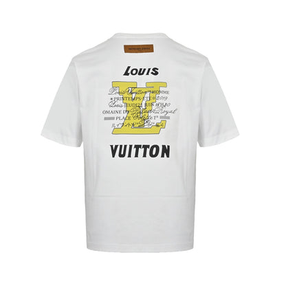 25ss front and back letter logo print short sleeves