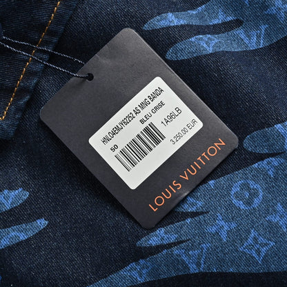 25ss cloud sky blue denim short sleeved shirt