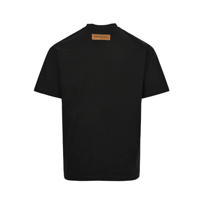Co branded logo graffiti printed short sleeved shirt