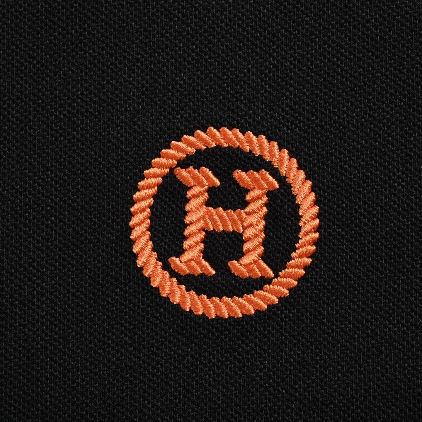 25ss orange circle logo embroidered Polo short sleeved shirt