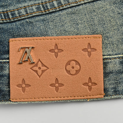 24Fw Pumpkin Embroidered Jeans