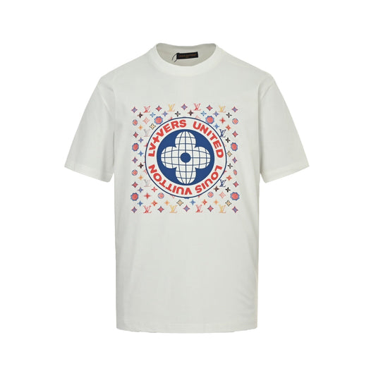 25ss printed logo with laminated letters short sleeved shirt