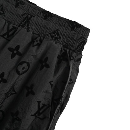 25ss full printed floral flocking beach shorts