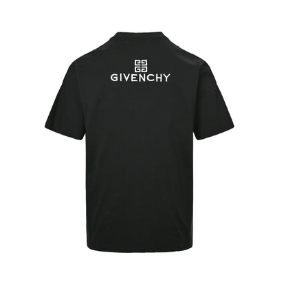 25ss front and back grid letter logo embroidered short sleeved shirt