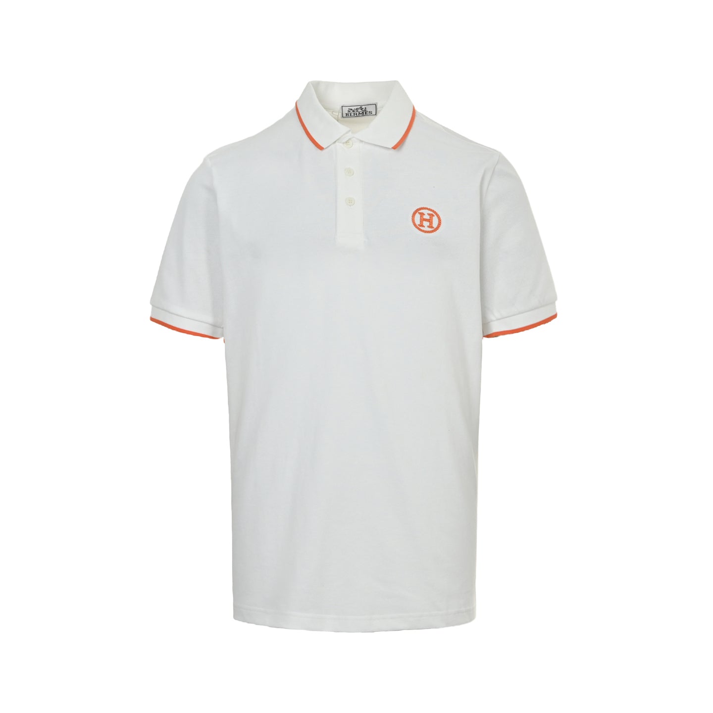 25ss orange circle logo embroidered Polo short sleeved shirt
