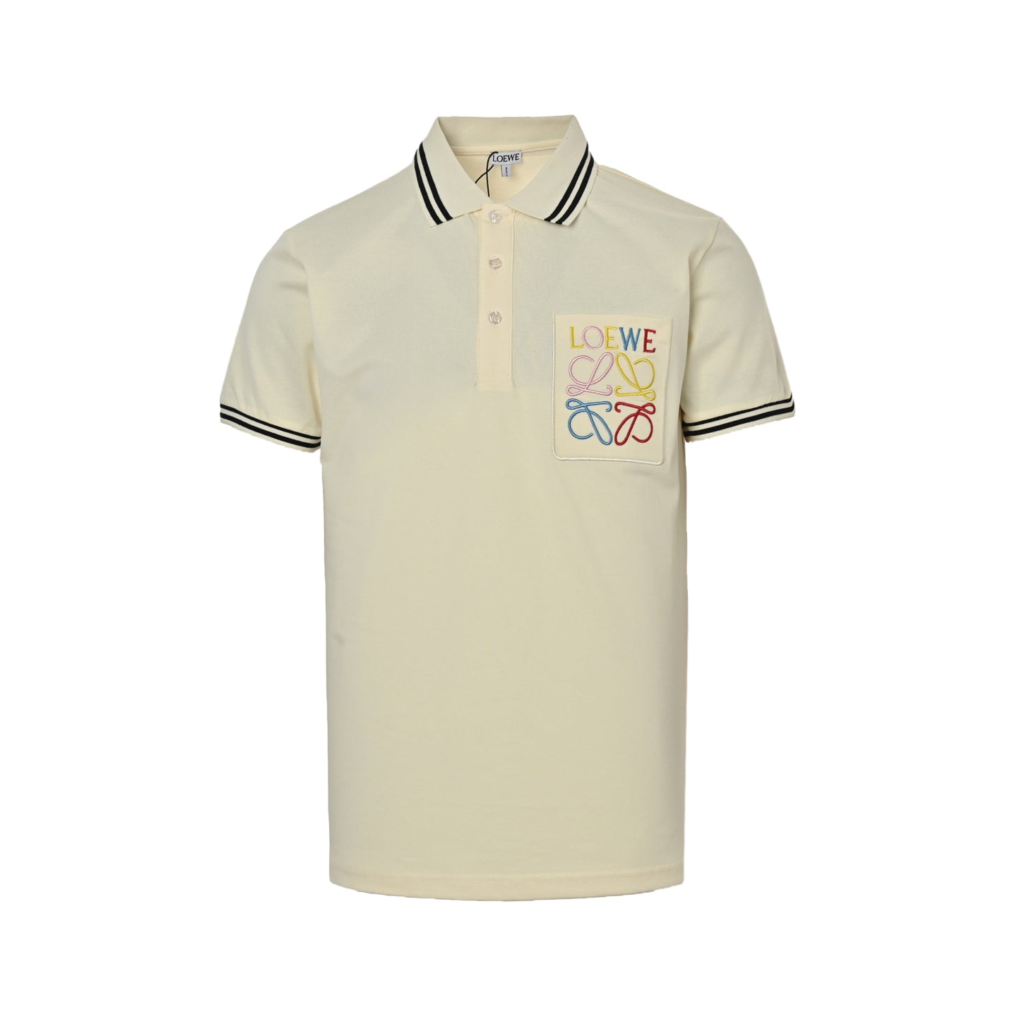 25ss pocket color embroidered Polo short sleeved shirt