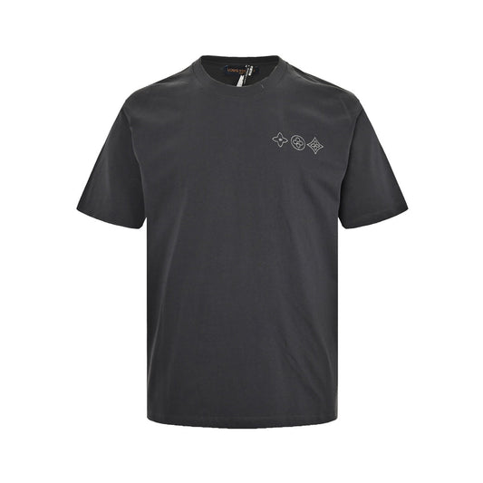 25ss Heavy embroidered logo short sleeves
