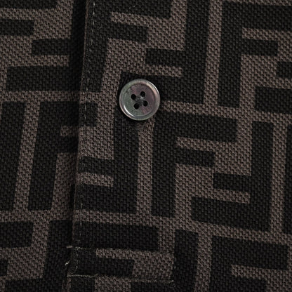Double F full printed Polo short sleeved shirt