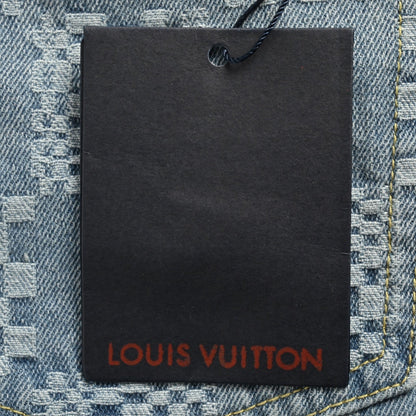 25ss checkerboard jacquard denim shorts