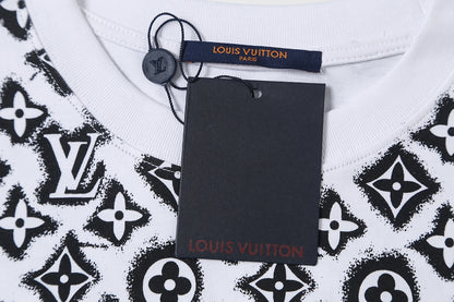 25ss Pixel dot matrix full printed short sleeved T-shirt