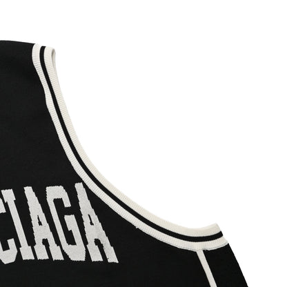 25ss knitted basketball vest