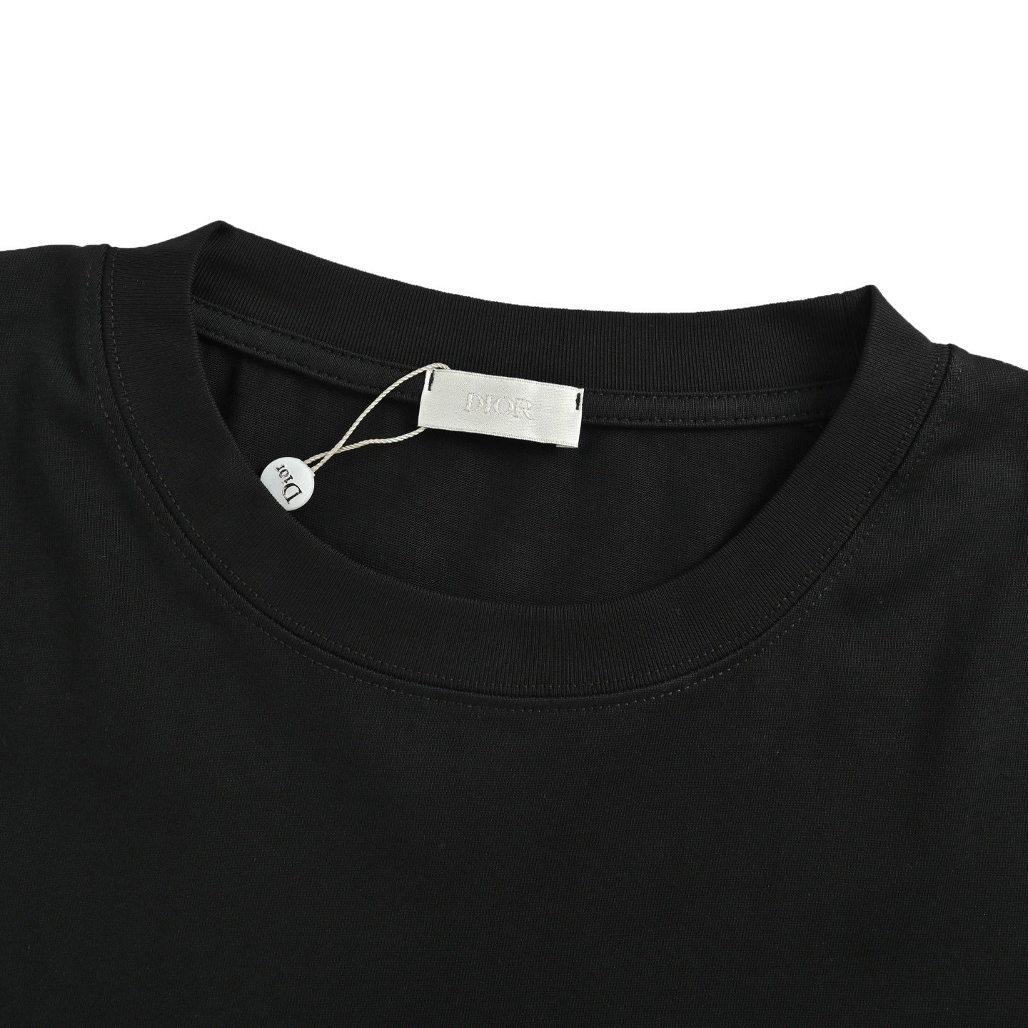 25Fw short-sleeved shirt with letter print on the hem