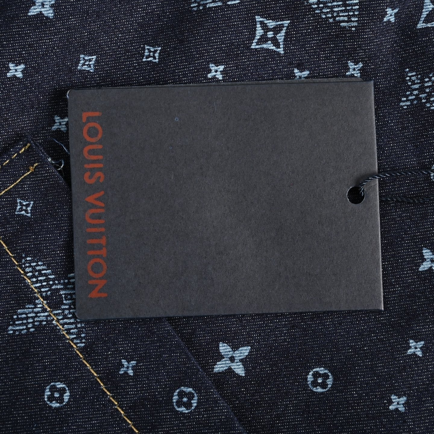 25ss full print vintage denim short sleeved shirt