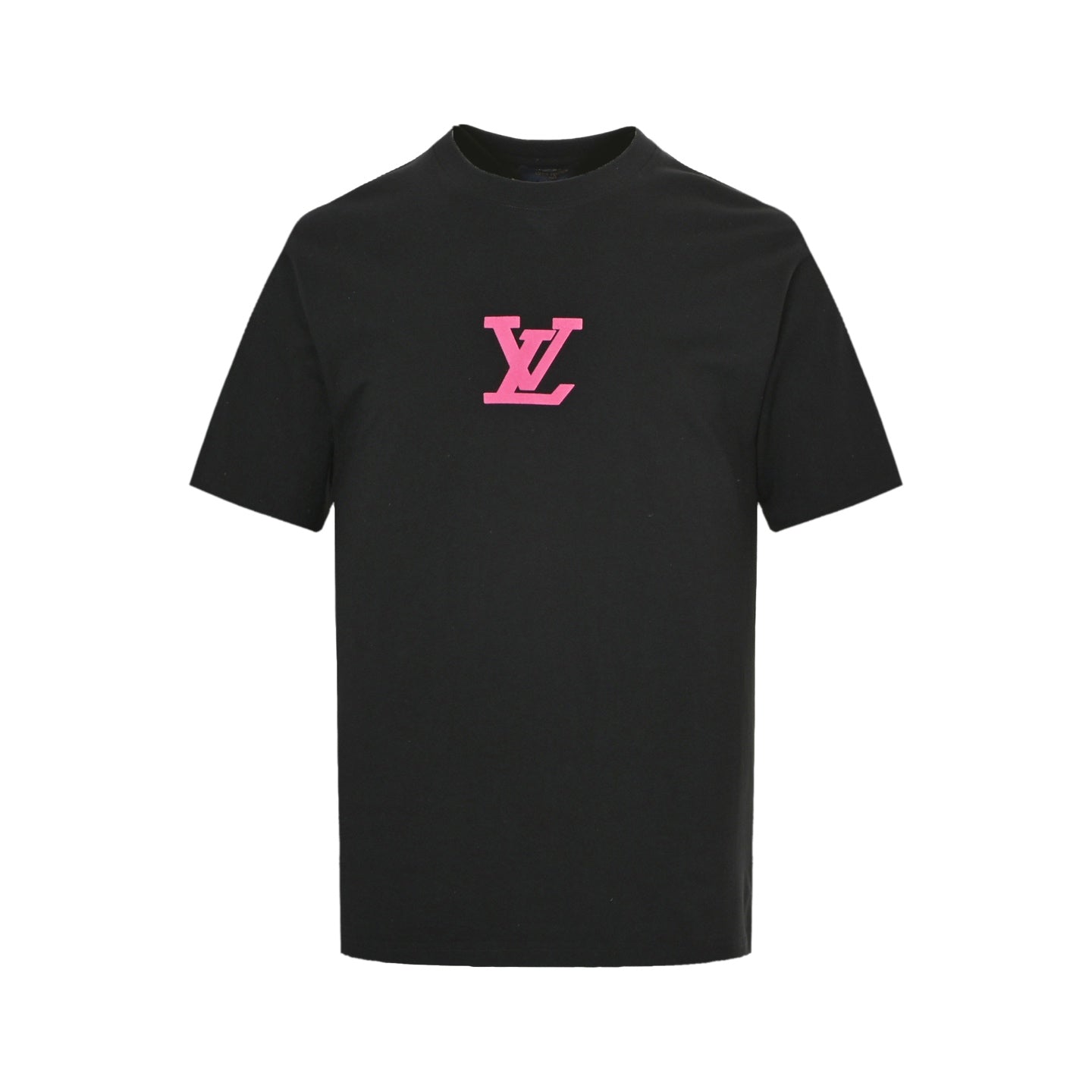 25ss front and back logo flocking print short sleeves