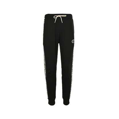 jacquard webbing trousers with embroidered logo