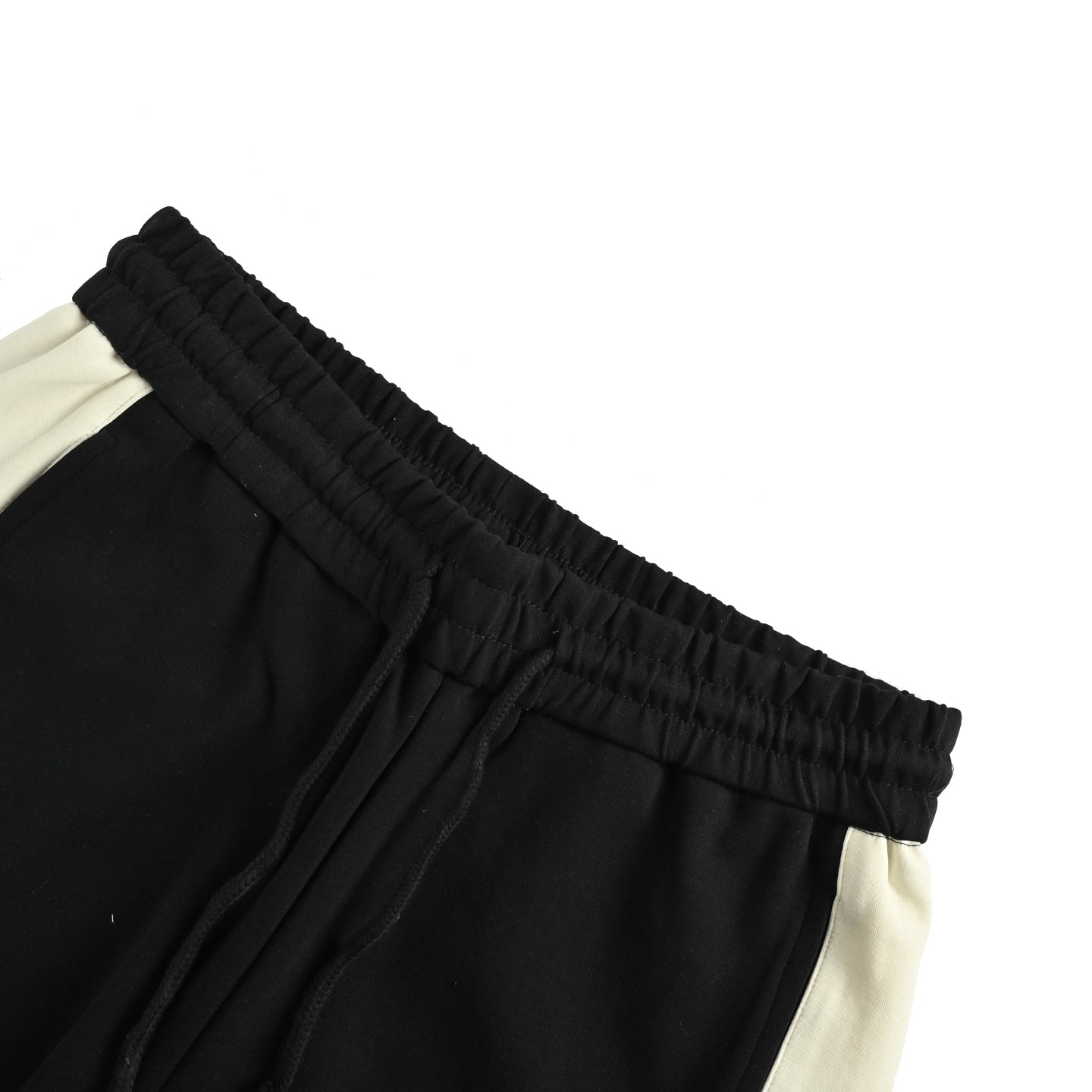 25ss side contrasting color splicing logo embossed shorts