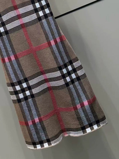 25 Early Autumn New Classic Jacquard Knitted Vest Dress