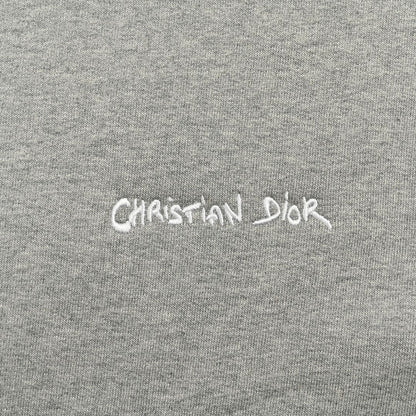 signature embroidered crew neck sweatshirt