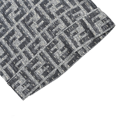 25ss Topstitched FF jacquard short-sleeved shirt