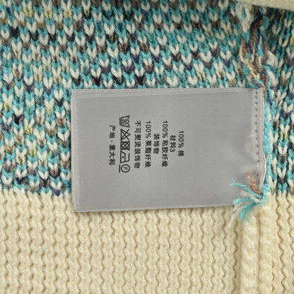 25Fw all-over print monogram jacquard cardigan sweater