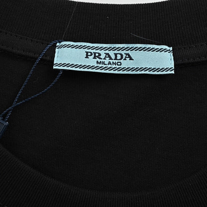 25ss Triangle leather patch pocket short sleeves