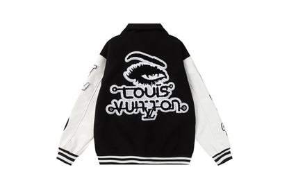 25fw Devil's Eye Embroidered Baseball Jacket