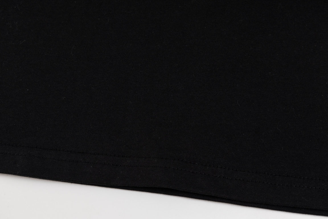 24ss Heavy Industry Nail Bead Letter Embroidered Short Sleeve T-shirt