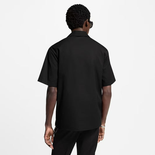 25ss Sequined Pocket Embroidered Short Sleeve Shirt