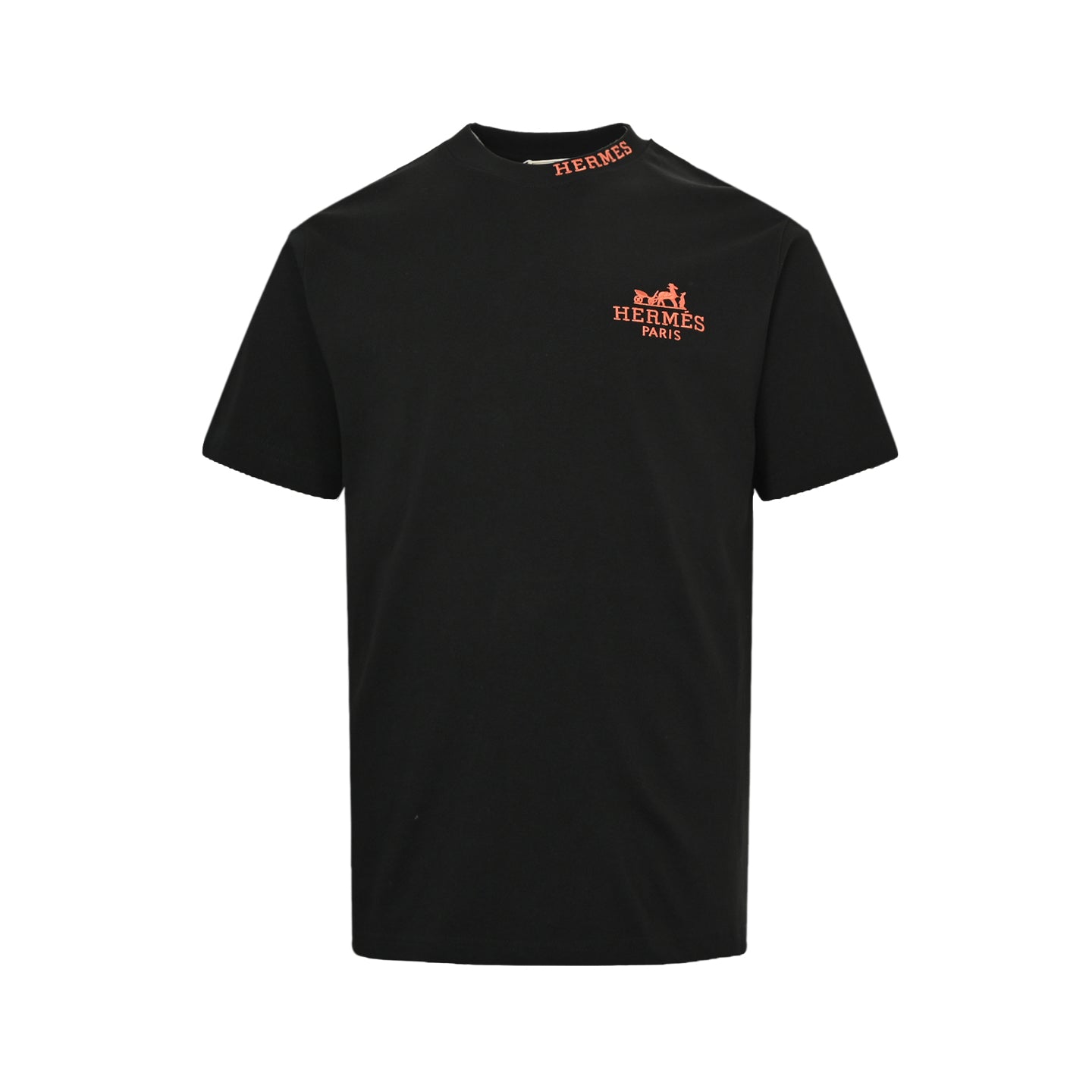 Embroidered letter logo short sleeved shirt