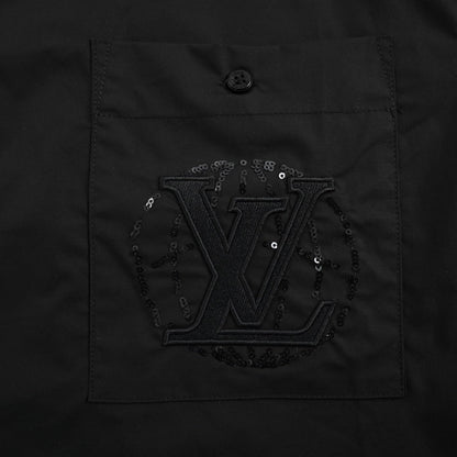 25ss Sequined Pocket Embroidered Short Sleeve Shirt