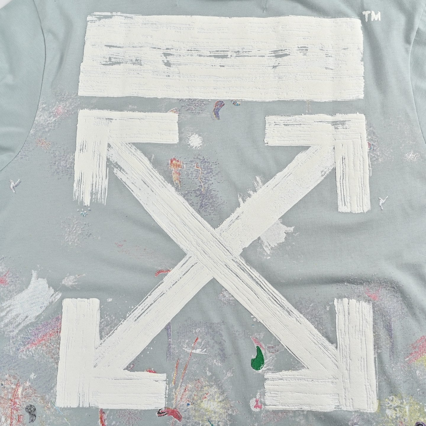 25ss Starry sky fireworks ink-splashed arrow print short sleeves